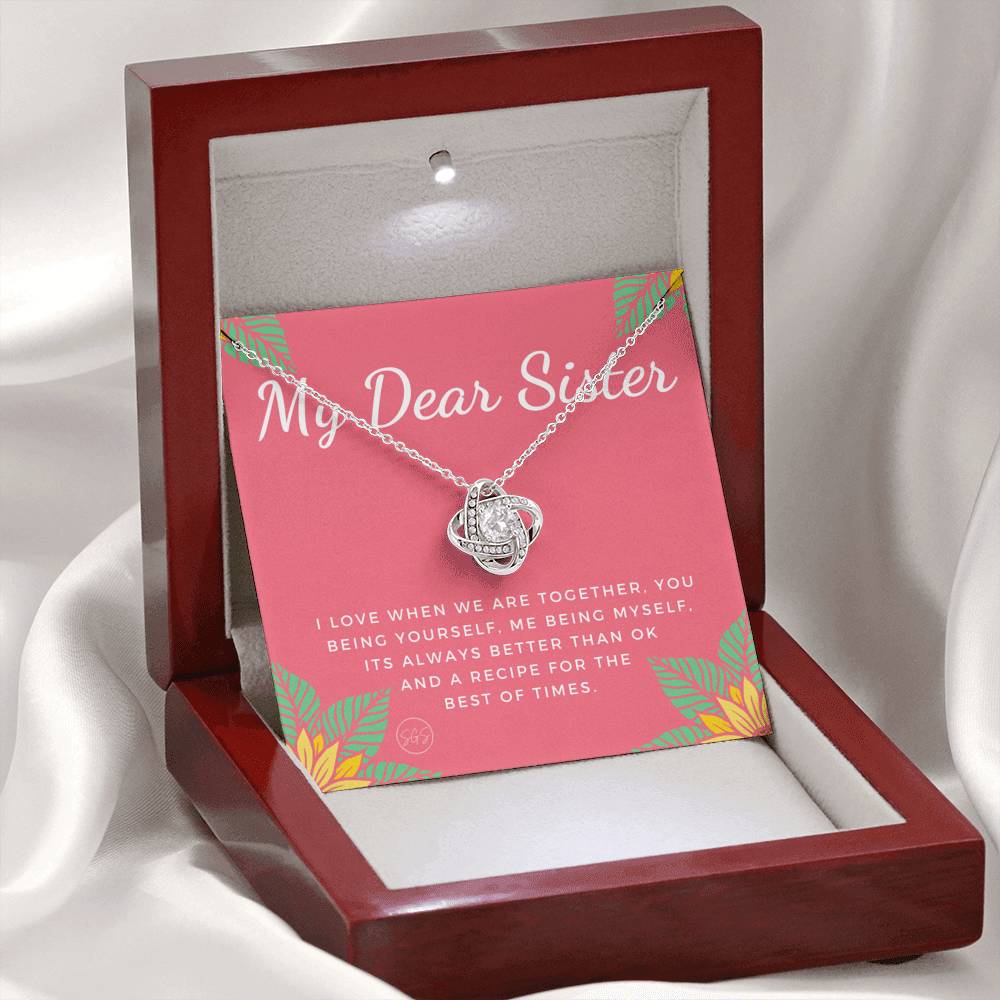 Dear Sister 0706K Necklace Love Knot