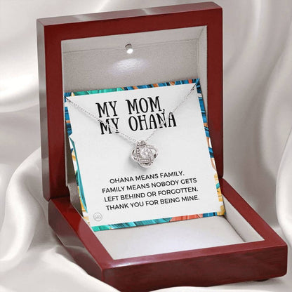 0929 ohana mom Necklace Love Knot