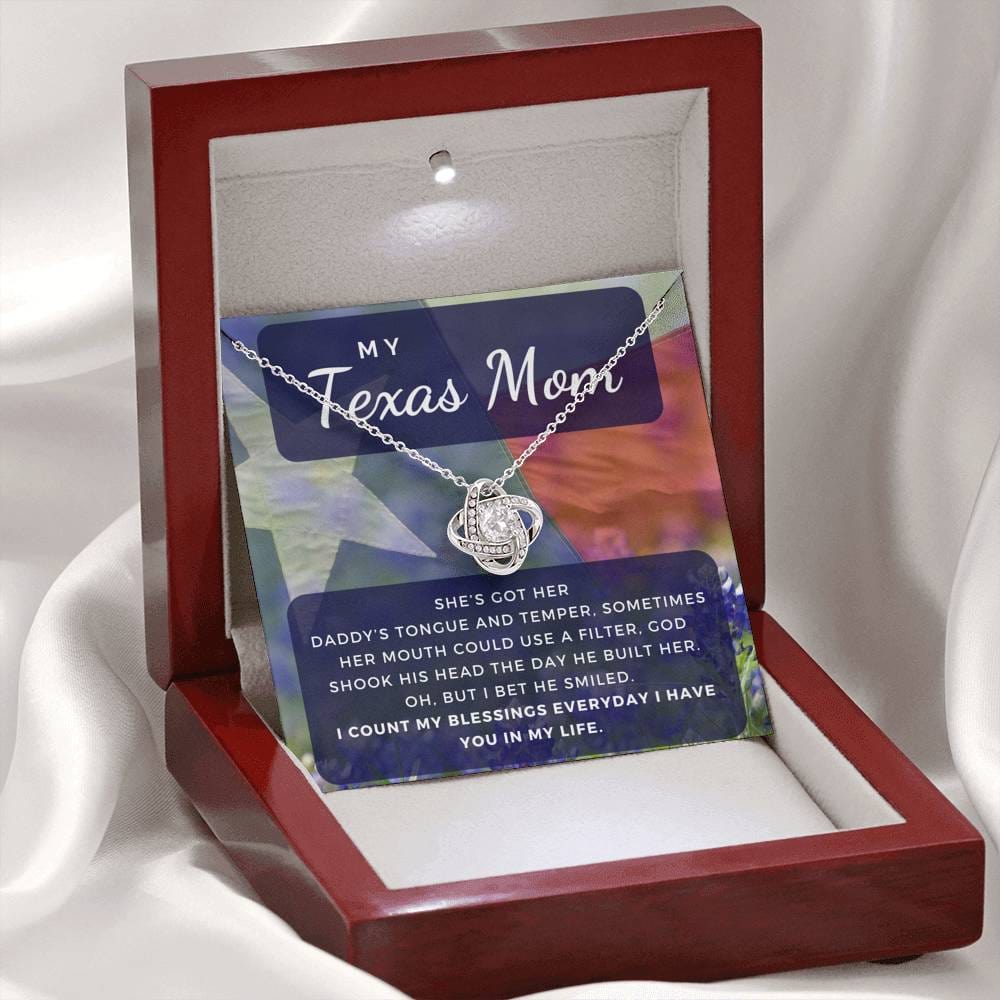 tex0820b Necklace Love Knot