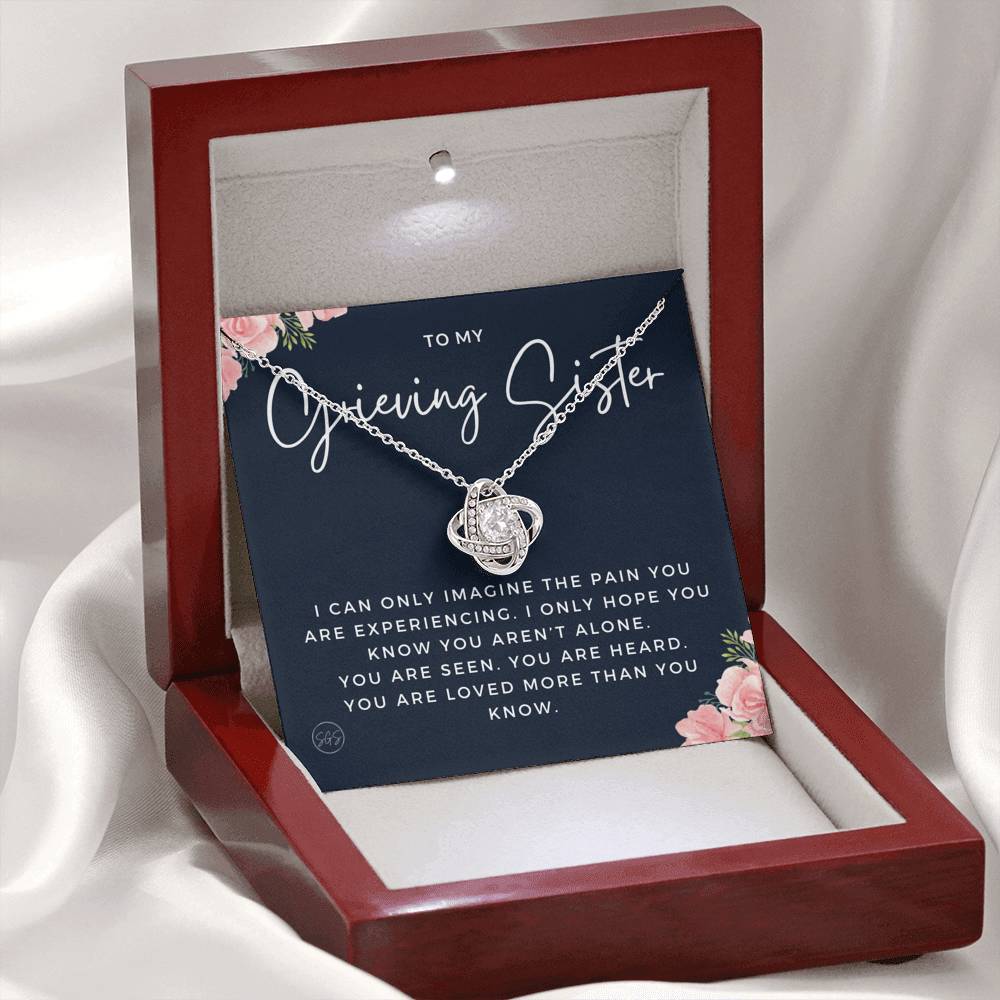 grieving sister 0709g Necklace Love Knot