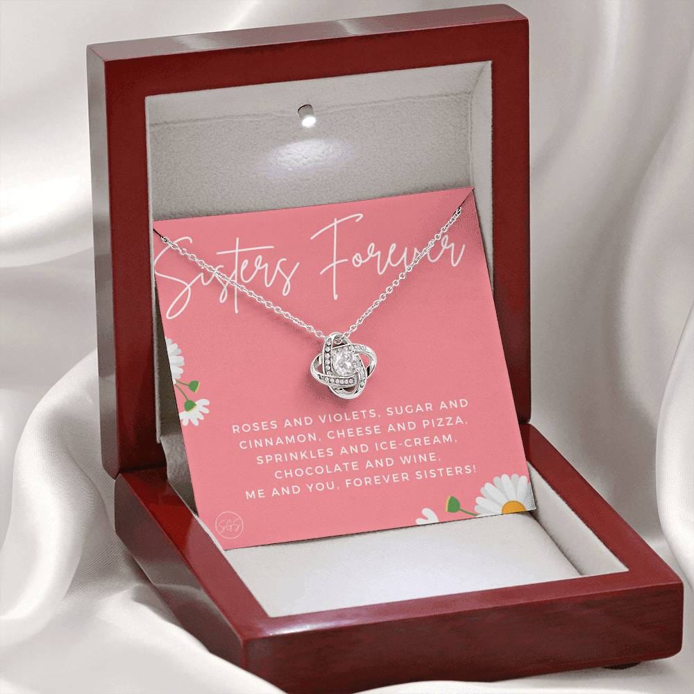 Sisters Forever 0705D Necklace Love Knot