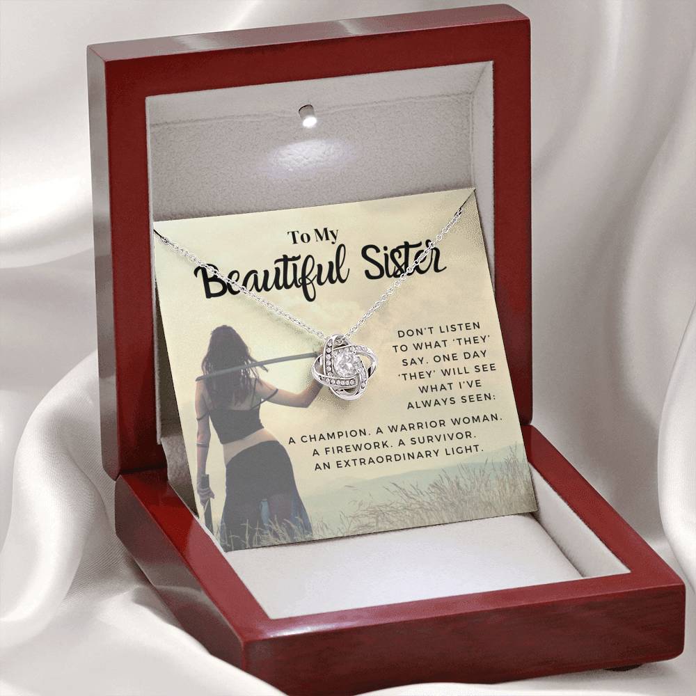 sister 0721e Necklace Love Knot