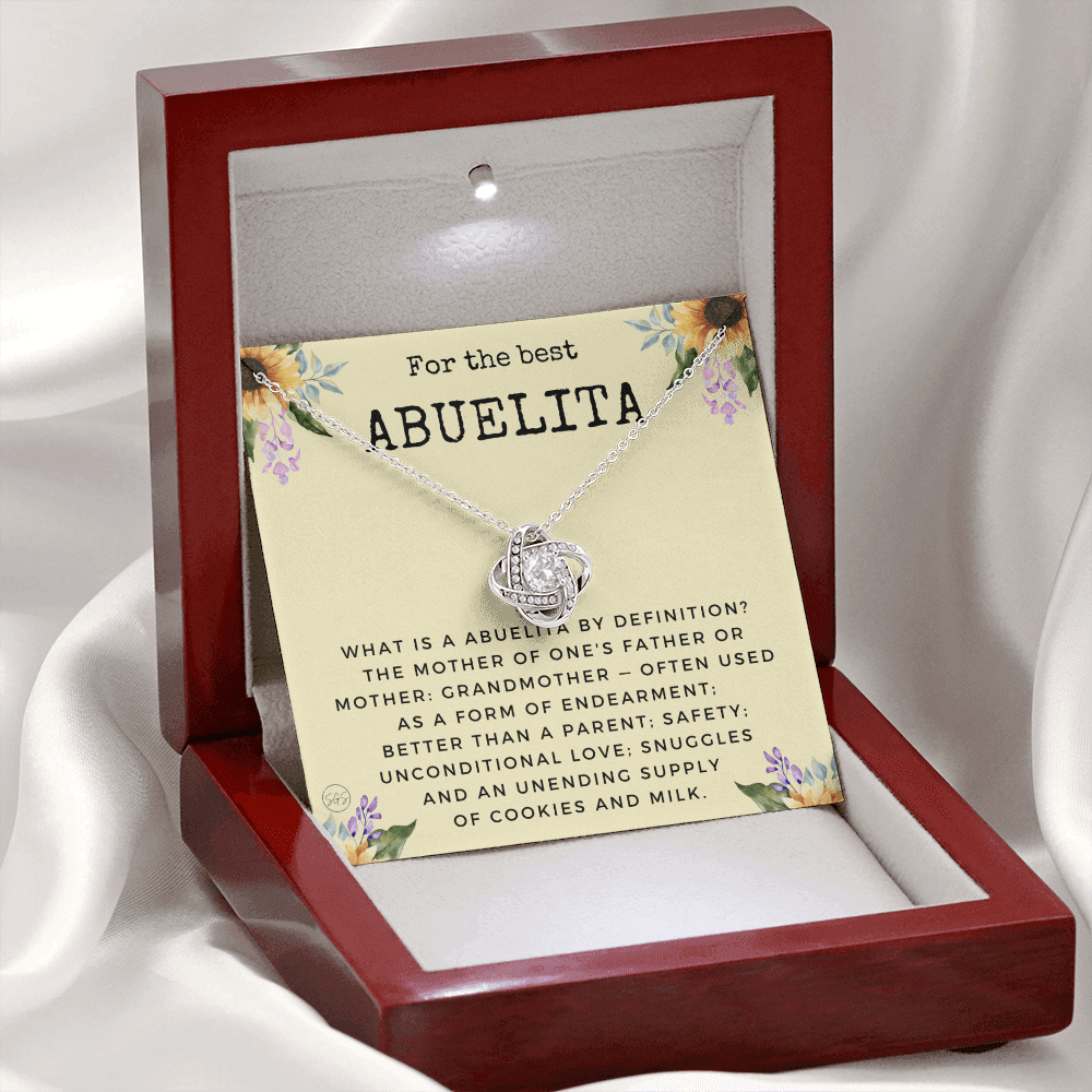 Gift for Abuelita | Grandmother Nickname, Grandma, Mother's Day Necklace, Birthday, Get Well, Missing You, Spanish, Christmas, From Family Grandkids  Granddaughter Grandson 1118dK