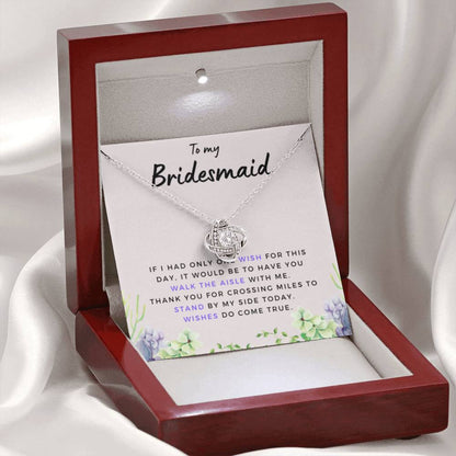 BridesmaidWishesDoComeTrue Necklace Love Knot