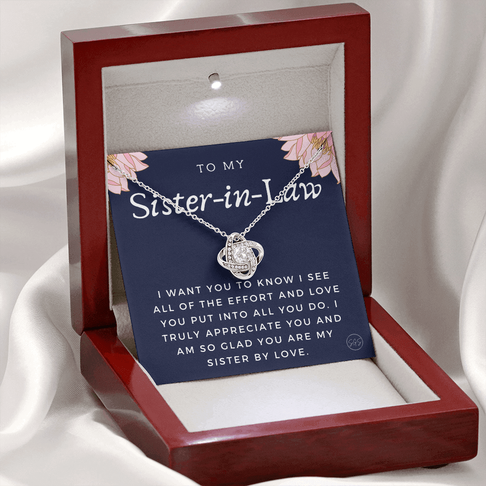 Sister-in-Law Gifts | Husband's Sister, Wife's Sister, Christmas Gift for Sister in Law, Birthday, Wedding, Future Sister Necklace 1103gKA