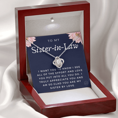 Sister-in-Law Gifts | Husband's Sister, Wife's Sister, Christmas Gift for Sister in Law, Birthday, Wedding, Future Sister Necklace 1103gKA