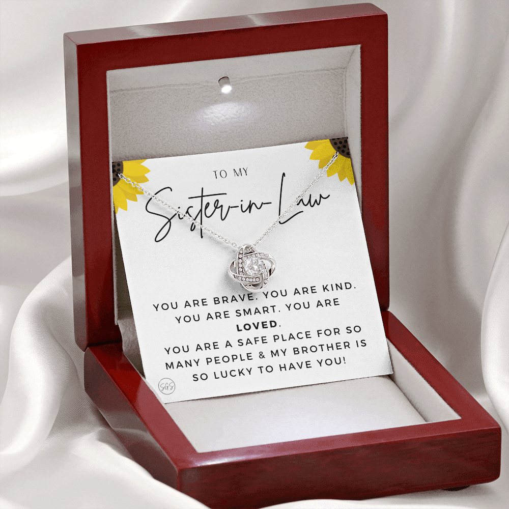 Sister-in-Law Gifts | Husband's Sister, Wife's Sister, Christmas Gift for Sister in Law, Birthday, Wedding, Future Sister Necklace 1103hKA