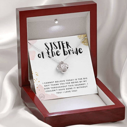 0625K sister of the bride Necklace Love Knot