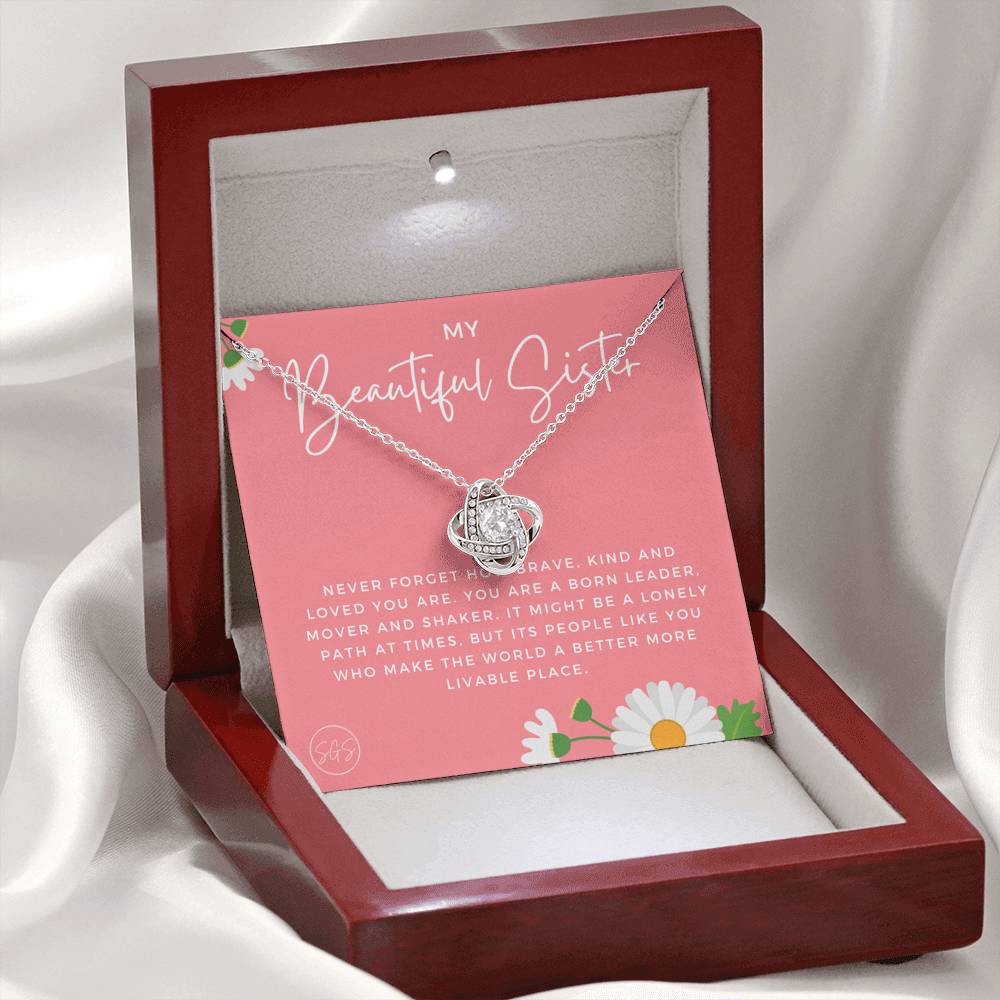 Beautiful Sister 0706N Necklace Love Knot