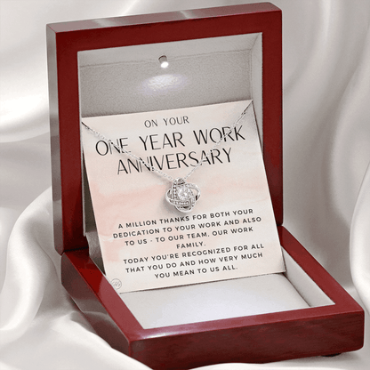 One Year Work Anniv. Gift - Thank You Gift from Boss, 1 Yr Job Anniversary, Employee Appreciation, Co-Worker, Congrats, Years of Service