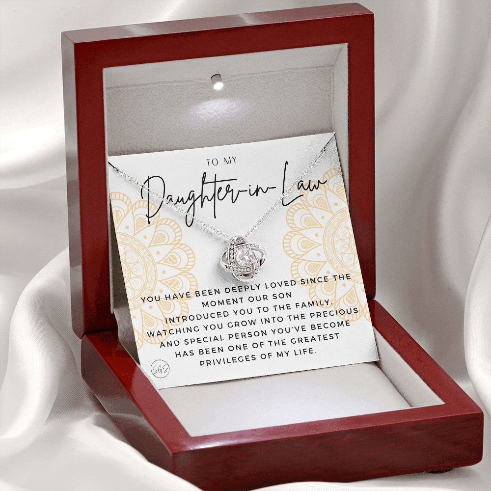 Daughter in Law Gift | Future DIL, Bonus Daughter, From Mother in Law, Father in Law, In Laws, For the Bride, Son's Wife, Fiance 1012DILfKA