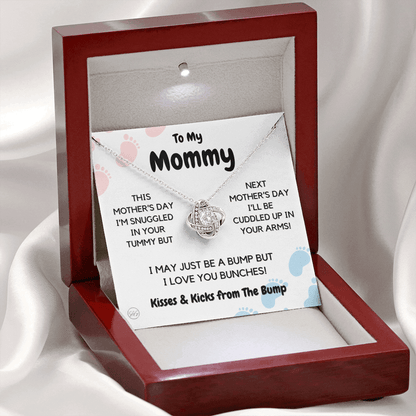 Baby to Mom Gift | Mother's Day Present from the Baby Bump, Mommy To Be Necklace, Gift for Expecting Mom From Baby Boy or Girl, New Mom MD1K