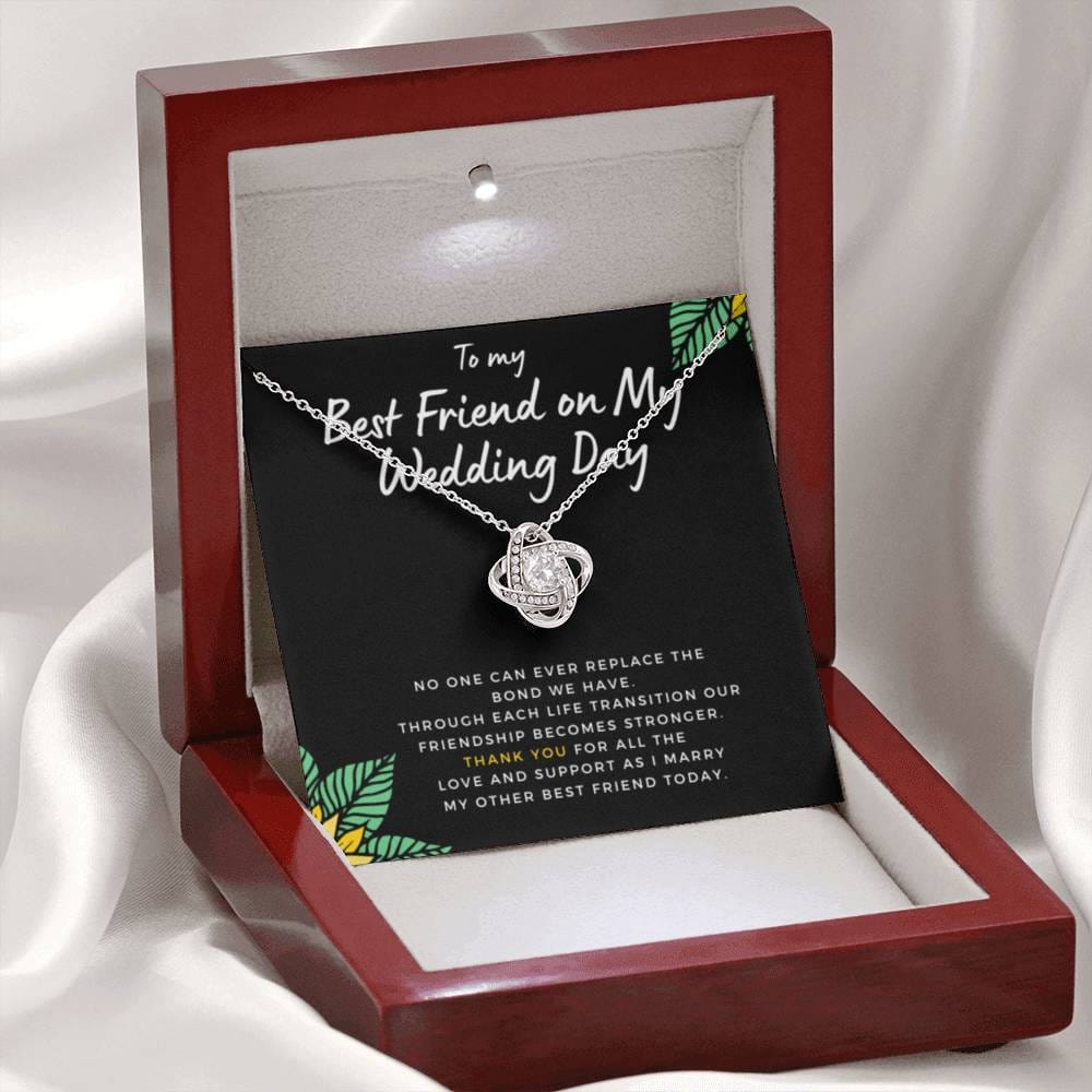 BestFriendonMyWeddingDay Necklace Love Knot
