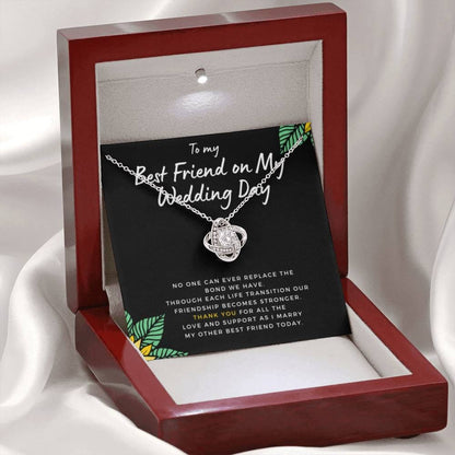 BestFriendonMyWeddingDay Necklace Love Knot