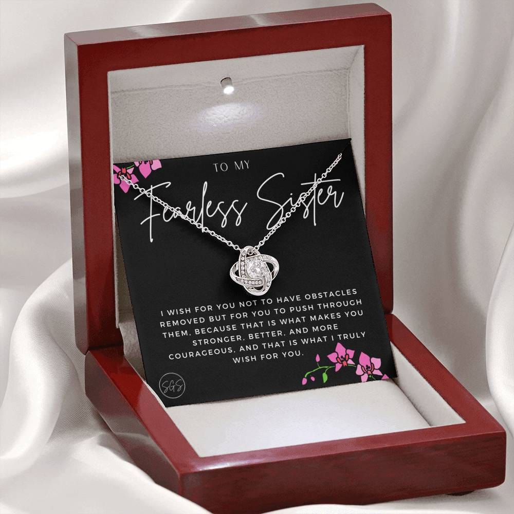 Fearless Sister 0705B Necklace Love Knot