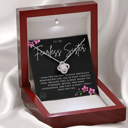 Fearless Sister 0705B Necklace Love Knot