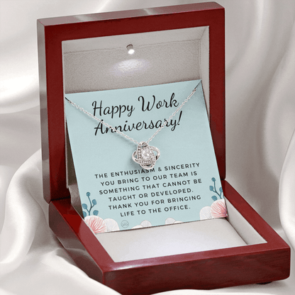 Work Anniversary Gift - Employee Appreciation from Boss - Thank You For Bringing Life to the Office