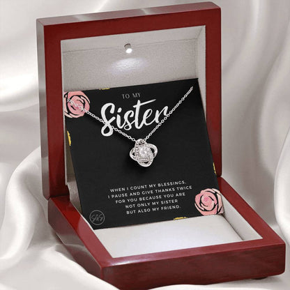 sister and friend 0707i Necklace Love Knot