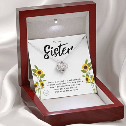 sister and friend 0707h Necklace Love Knot