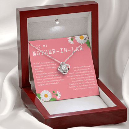 Personalized Knot Necklace for Your Mother-in-law | Mother's Day Gift, From Daughter-in-Law, Mother in Love MIL8k