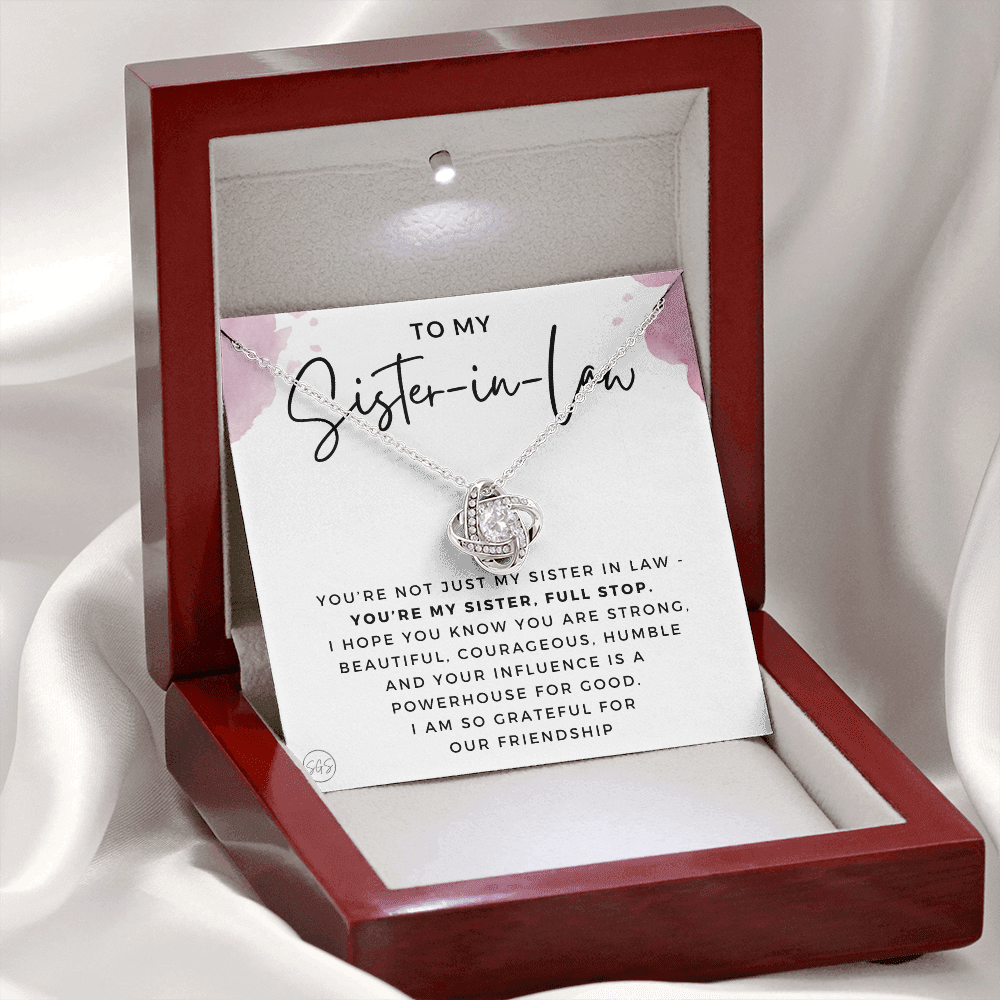 Sister-in-Law Gifts | Husband's Sister, Wife's Sister, Christmas Gift for Sister in Law, Birthday, Wedding, Future Sister Necklace 1103bKA