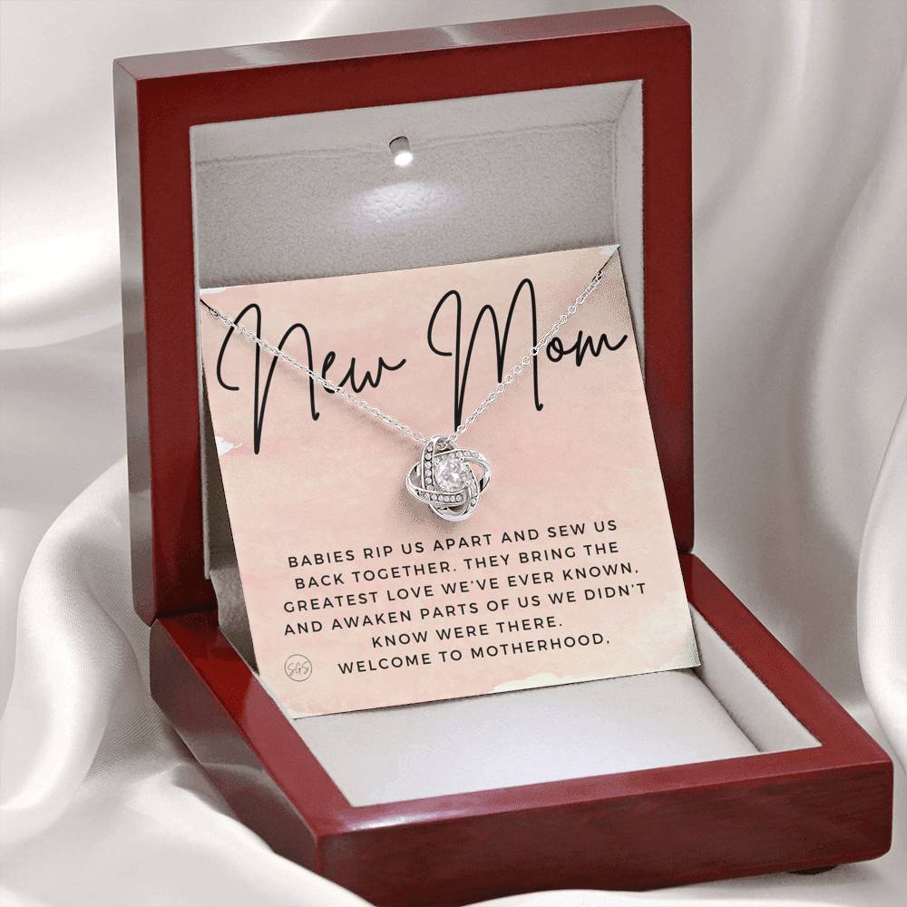 new mom 0709m Necklace Love Knot