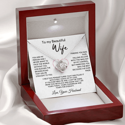 Romantic Gift for Wife - You Are My Person, Love Knot