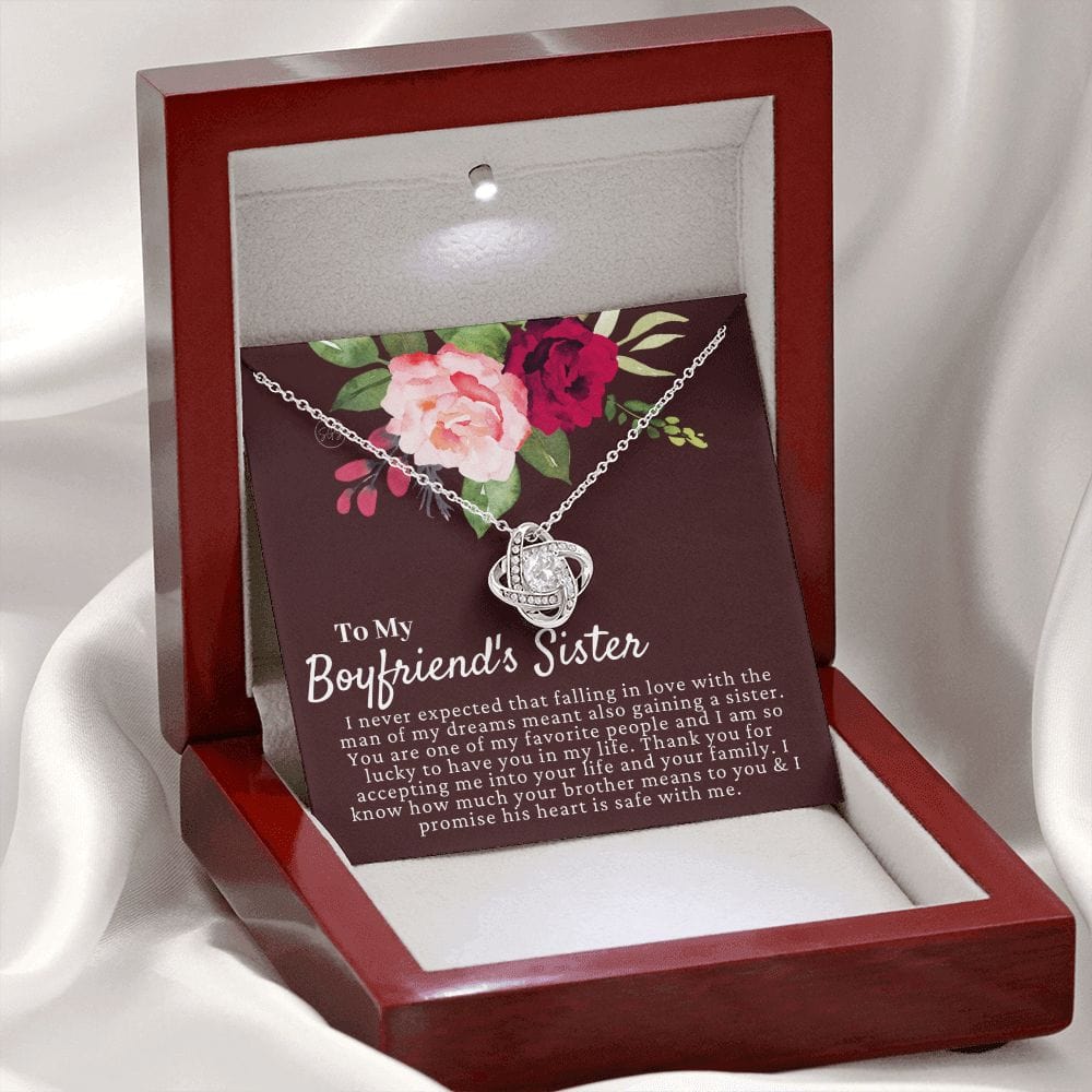 Boyfriend's Sister Gift | To My Boyfriend's Sister Necklace, Gifts for Boyfriend's Sister, For Boyfriends Sister Christmas Gift, Birthday 04