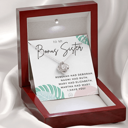 Bonus Sister Gift | Sister in Law Gift, Best Friend Necklace, Roommate, Step Sister, Christian, Birthday 25th, 16th, 30th, Christmas 1104gKA