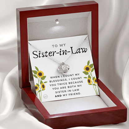 Sister-in-Law Gifts | Husband's Sister, Wife's Sister, Christmas Gift for Sister in Law, Birthday, Wedding, Future Sister Necklace 1103dKA