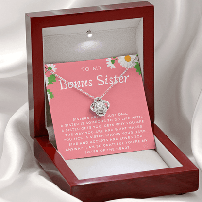 Bonus Sister Gift | Sister in Law Gift, Best Friend Necklace, Roommate, Step Sister, Christian, Birthday 25th, 16th, 30th, Christmas 1104bKA