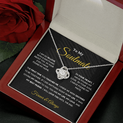 Soulmate - My Life - Love Knot | Romantic Gift for Wife, Fiancé, Girlfriend - Anniversary Gift, Valentine's Day Present