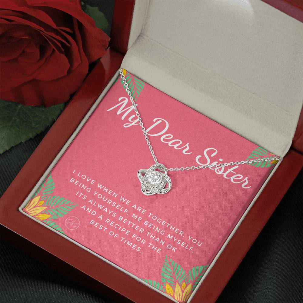Dear Sister 0706K Necklace Love Knot