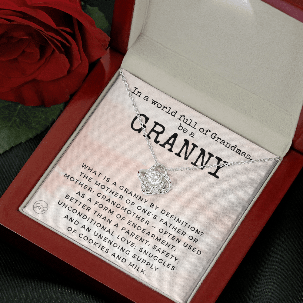 Gift for Granny | Grandmother Nickname, Grandma, Mother's Day Necklace, Birthday, Get Well, Missing You, Granny Definition, Christmas, From Family Grandkids  Granddaughter Grandson 1118cK