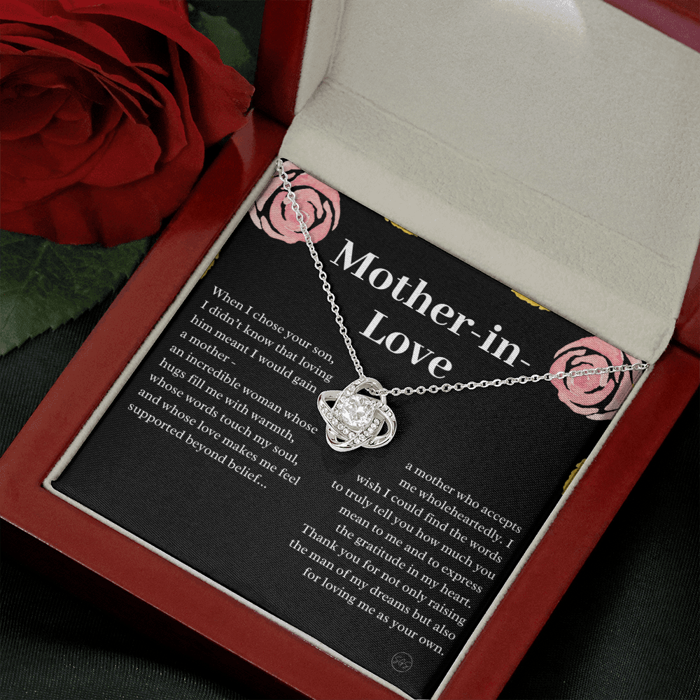 Personalized Knot Necklace for Your Mother-in-law | Mother's Day Gift, From Daughter-in-Law, Mother in Love MIL9k