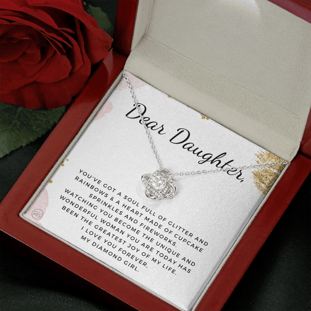 1129db Necklace Love Knot