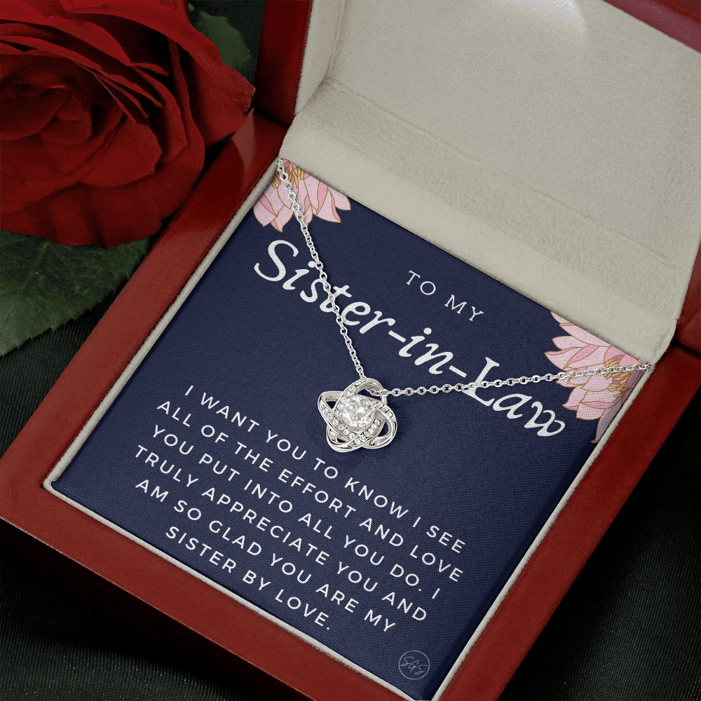 Sister-in-Law Gifts | Husband's Sister, Wife's Sister, Christmas Gift for Sister in Law, Birthday, Wedding, Future Sister Necklace 1103gKA