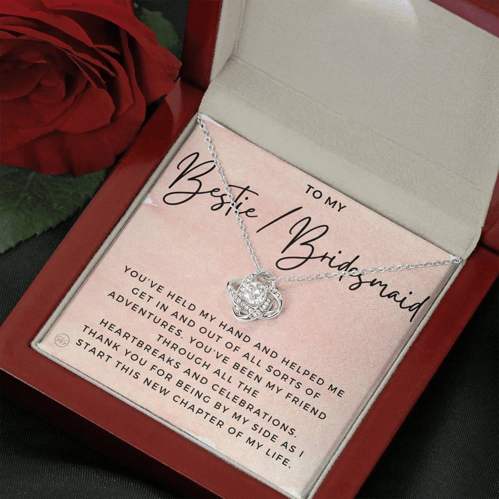 Bestie Bridesmaid 0712f Necklace Love Knot