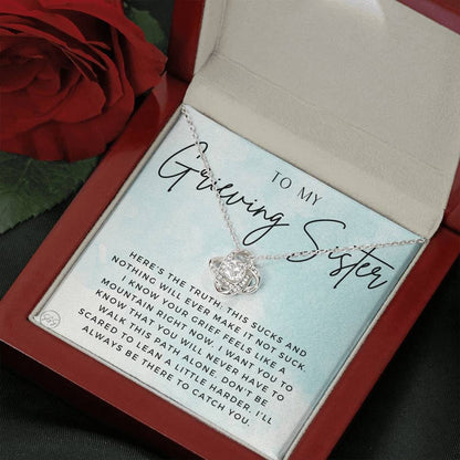 grieving sis 0723g Necklace Love Knot