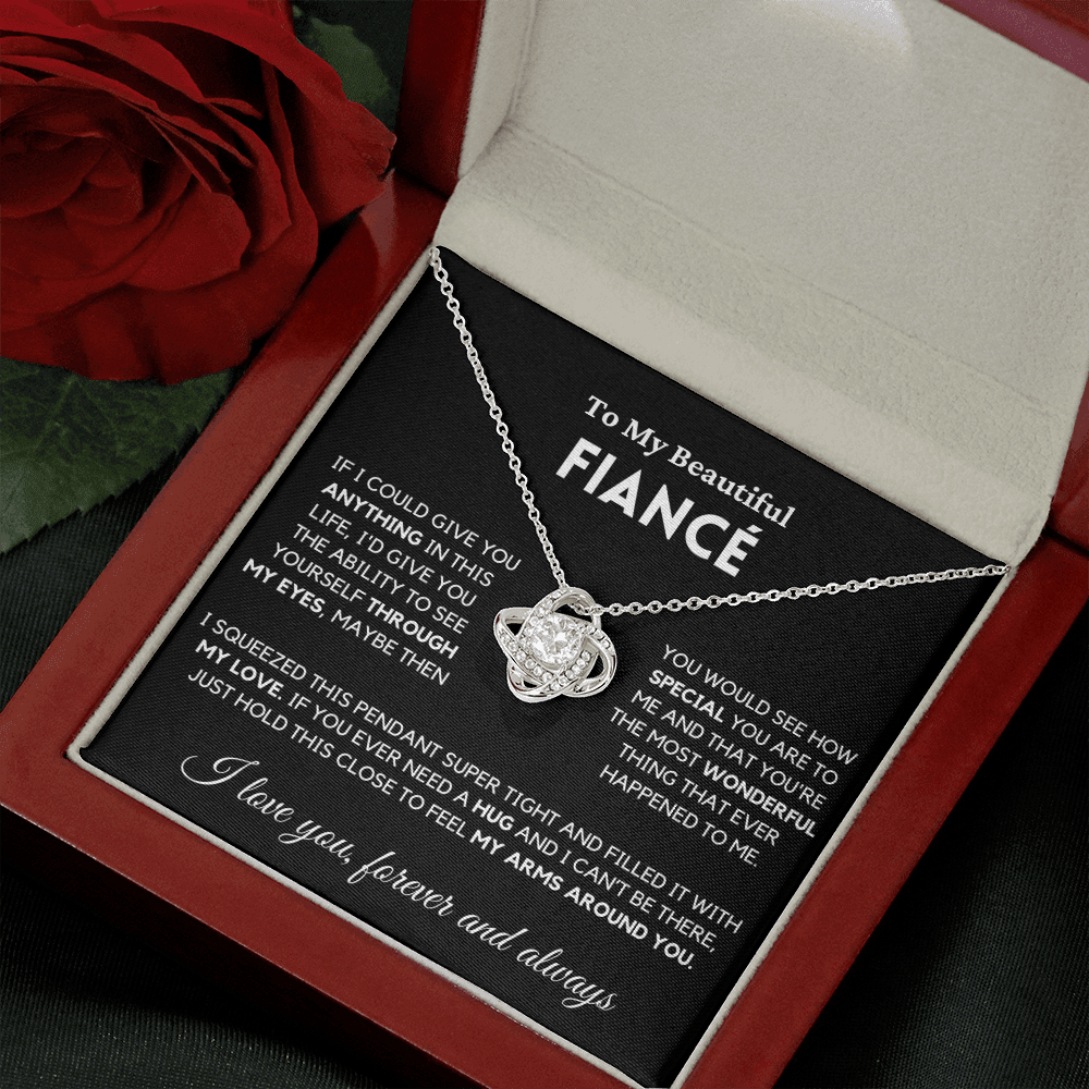 Fiance - Always Here - Necklace | Gift for Fiance, Annviersary Gift, Valentine's Day Present 04e Necklace Love Knot