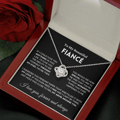 Fiance - Always Here - Necklace | Gift for Fiance, Annviersary Gift, Valentine's Day Present 04e Necklace Love Knot