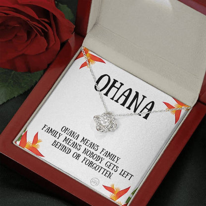 0929 ohana Necklace Love Knot