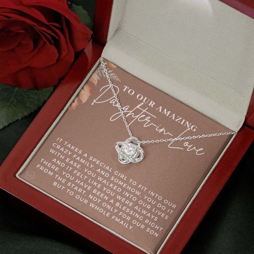 Daughter-in-Law Gift | Daughter in LOVE Necklace Gift, Christmas Gift For Daughter in Law, Birthday Gift, Cute Small Gift for Son's Wife