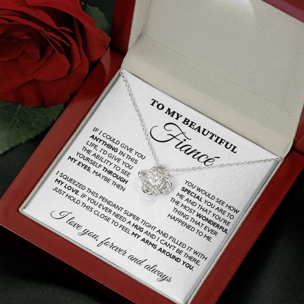 Fiance - Always Here - Necklace | Gift for Fiance, Annviersary Gift, Valentine's Day Present 04c Necklace Love Knot