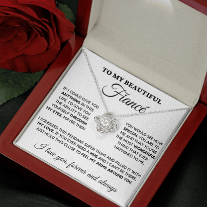 Fiance - Always Here - Necklace | Gift for Fiance, Annviersary Gift, Valentine's Day Present 04c Necklace Love Knot