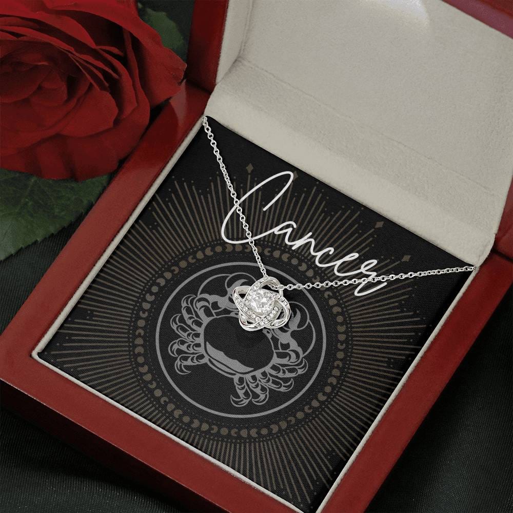 cancer Necklace Love Knot