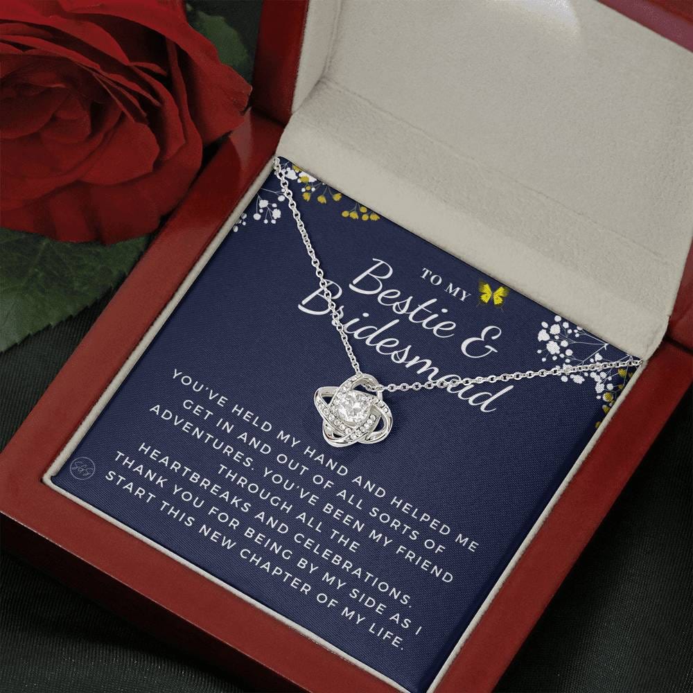 Bestie Bridesmaid 0712c Necklace Love Knot