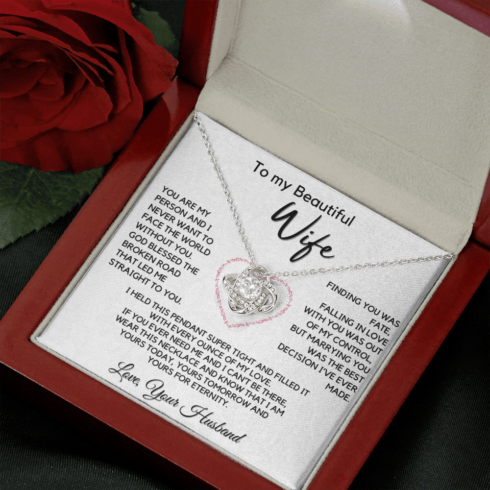 Romantic Gift for Wife - You Are My Person, Love Knot