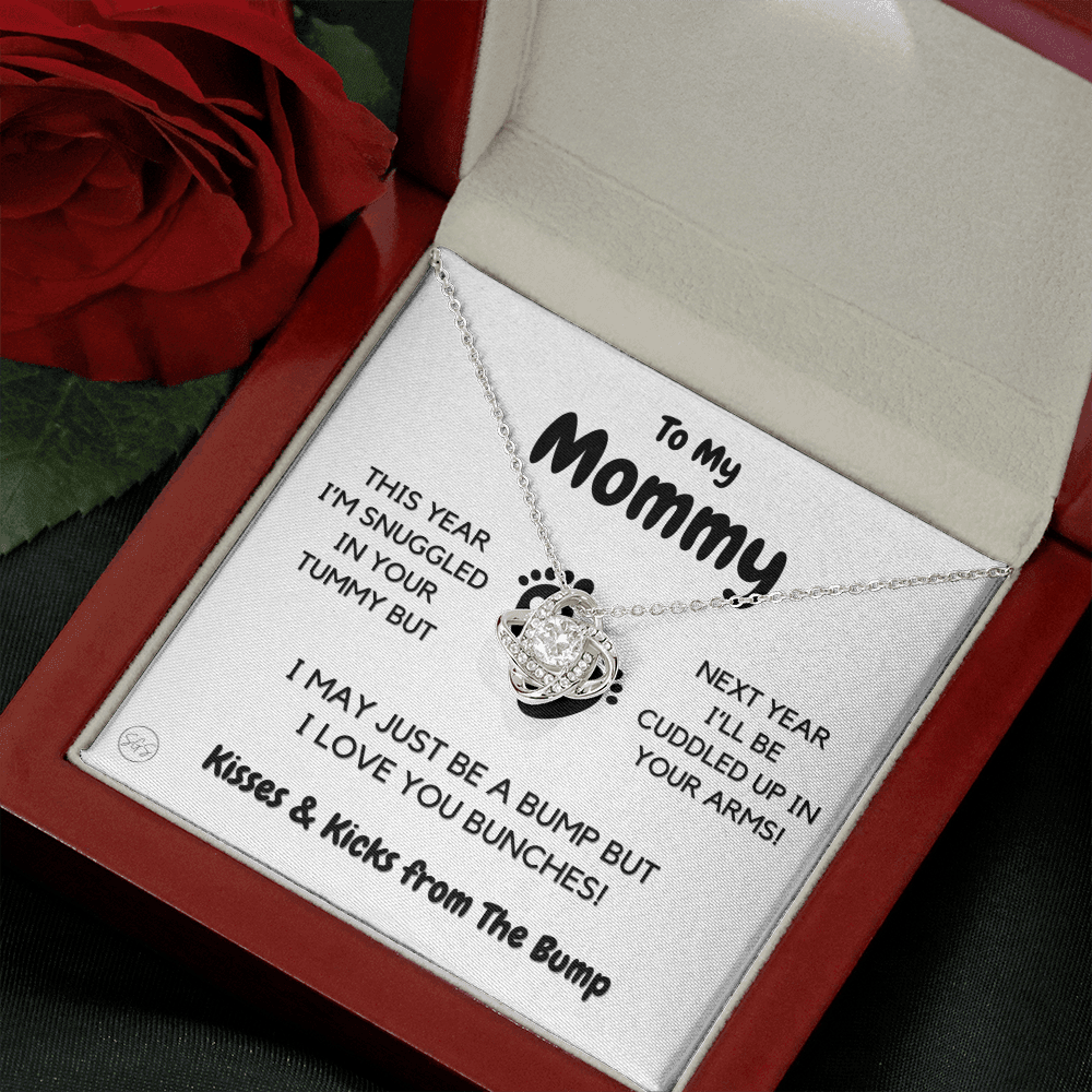 Baby to Mom Gift | Mother's Day Present from the Baby Bump, Mommy To Be Necklace, Gift for Expecting Mom From Baby Boy or Girl, New Mom 03K