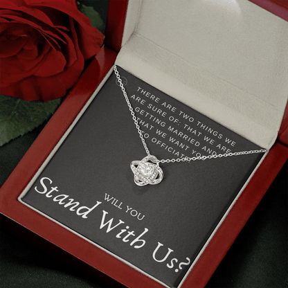 Wedding Officiant Proposal Gift | Will You Marry Us? Will You Be Our Officiant? For Friends, Best Friend Bestie Necklace Bridal Party 0131vK